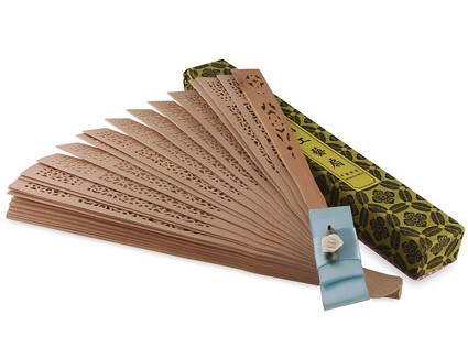 unknown Chinese Sandalwood Ribbon Fan