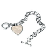 Seashell Heart Charm Bracelet
