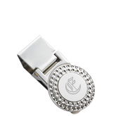 Silver Golf Ball Money Clip