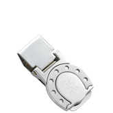 Lucky Silver Horse Shoe Money Clip