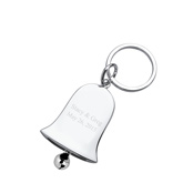 Silver Wedding Bell Keychain