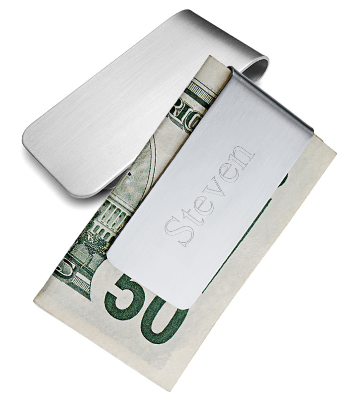 Silver Stainless Steel Zippo Money Clip*