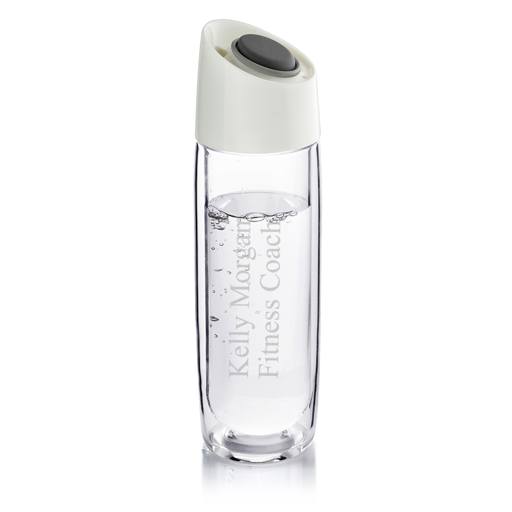 unknown Smart Clear Glass Push Button Health Bottle