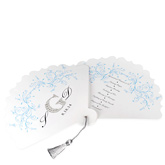 Monogram Rhinestone Wedding Fan w/ Optional Program