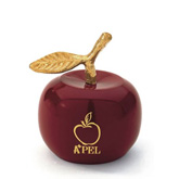 Solid Brass Red Apple Bell