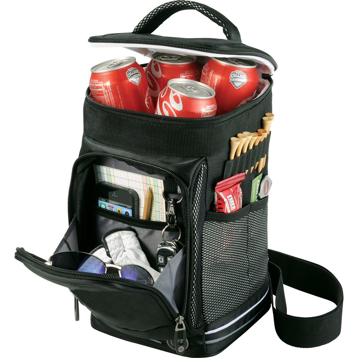 unknown Sports Pro Golf Beverage Cooler Zippered Compartment Bag