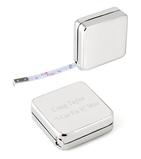 Square Silver Tape Measure