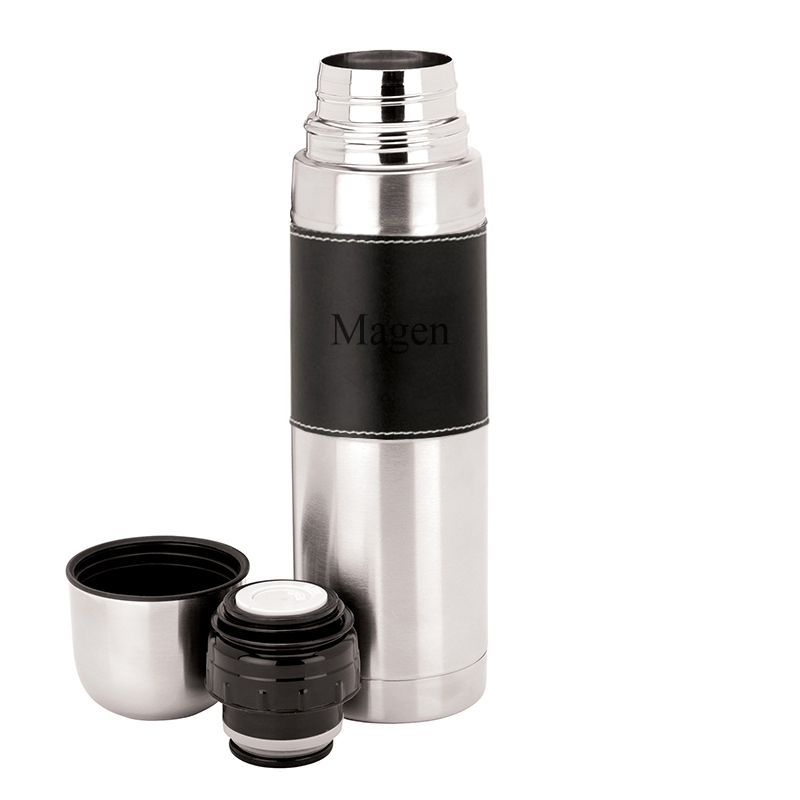 unknown Insulated Double Stainless Steel Wall Thermos with Sleeve