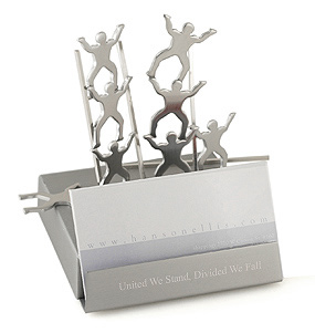 Teamwork Magnetic Business Card Holder