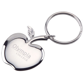 Apple of My Eye Silver Keychain*