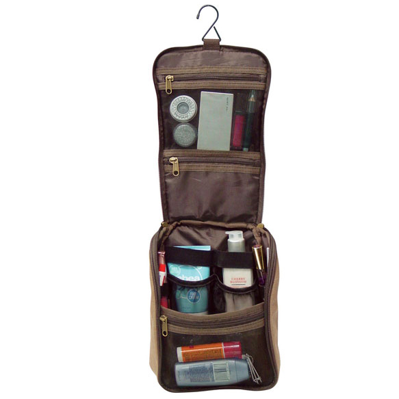 unknown Compact Travel Toiletry Cosmetic Organizer Bag
