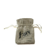 Vintage Jute Drawstring Candy Love Bag