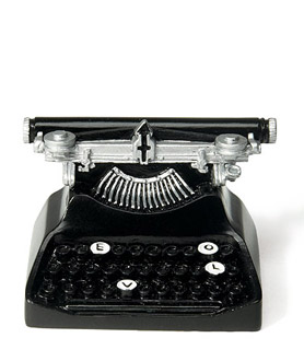 unknown Vintage Love Keys Typewriter Holder