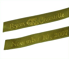 unknown Personalized Wedding Bell Ribbons (50 precut pcs.)