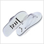 white sandals