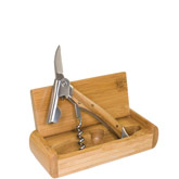 Eco-Friendly Wine Tool with Engraved Bamboo Box (New Arrival)