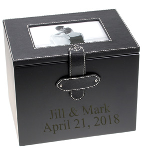 leather wedding photo album on Black Leather Wedding Photo Album Box