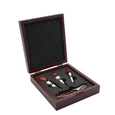 Rosewood Wine Accessories Set with Wood Box - Available 5/30/13