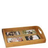 Personalized Bamboo Family & Friends Photo Tray