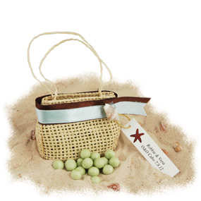 Mini Woven Handbag Tote Favor