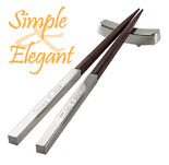 silver chinese wood chopsticks