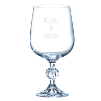 Personalized Crystal Wine Glass Goblet