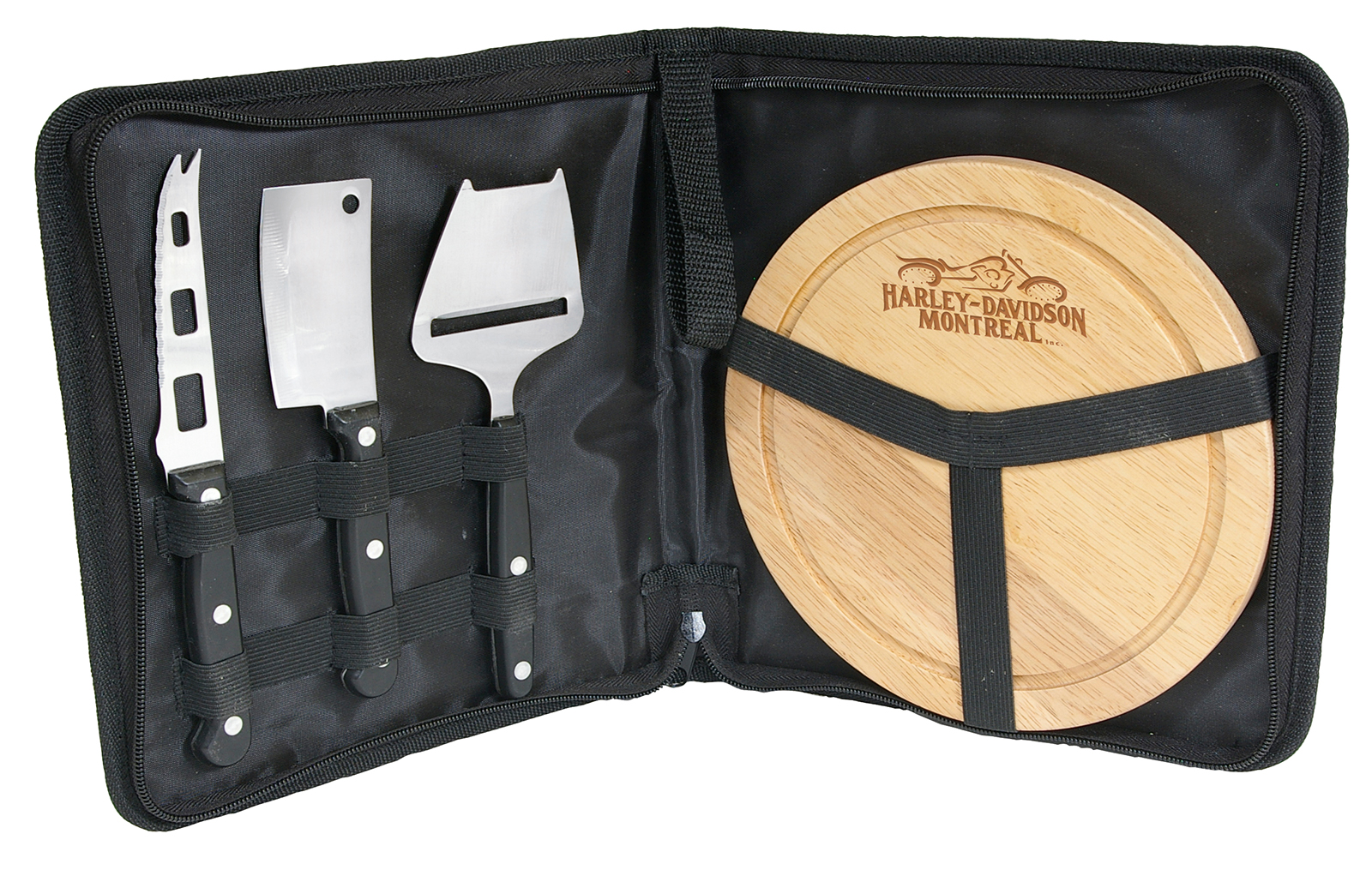 3 Piece Cheese Knife & Cutting Board Carry Case Set