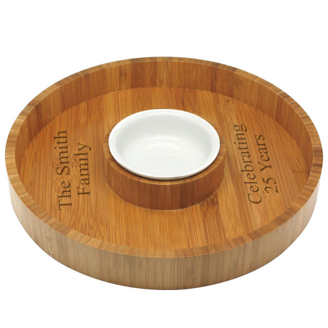 HansonEllis Bamboo Chip & Dip Tray - Thumbnail 4
