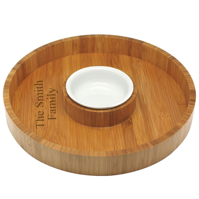 HansonEllis Bamboo Chip & Dip Tray - Thumbnail 3