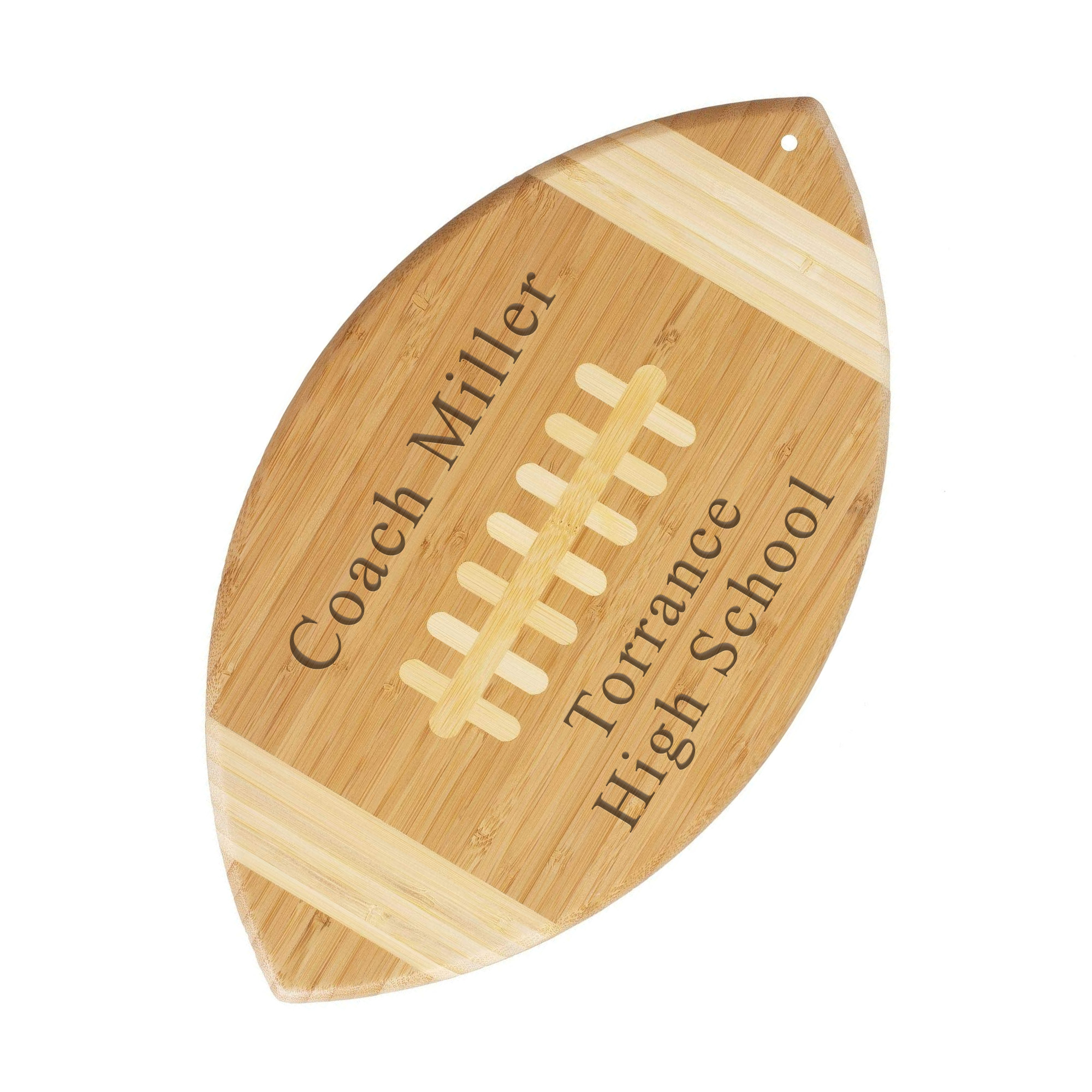 Custom Football Bamboo Cutting Board