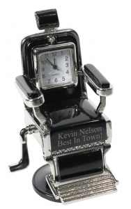 Professional Salon/Barber Chair Mini Desk Clock