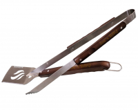 Smart BBQ Waxed Canvas Apron with Grilling Tool Set & Metal Bottle Opener