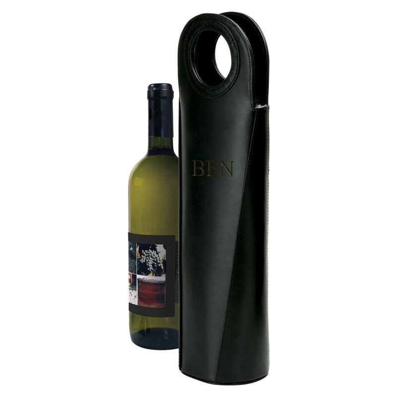 Lyrical Engraved Glass Wine Carafe with Handle