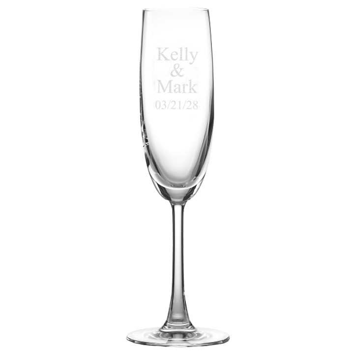 Personalized Crystal Wedding Flutes - Great wedding Gift