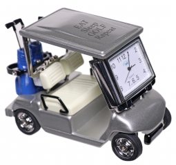 Custom Deluxe Two Seat Mini Golf Cart Desk Clock