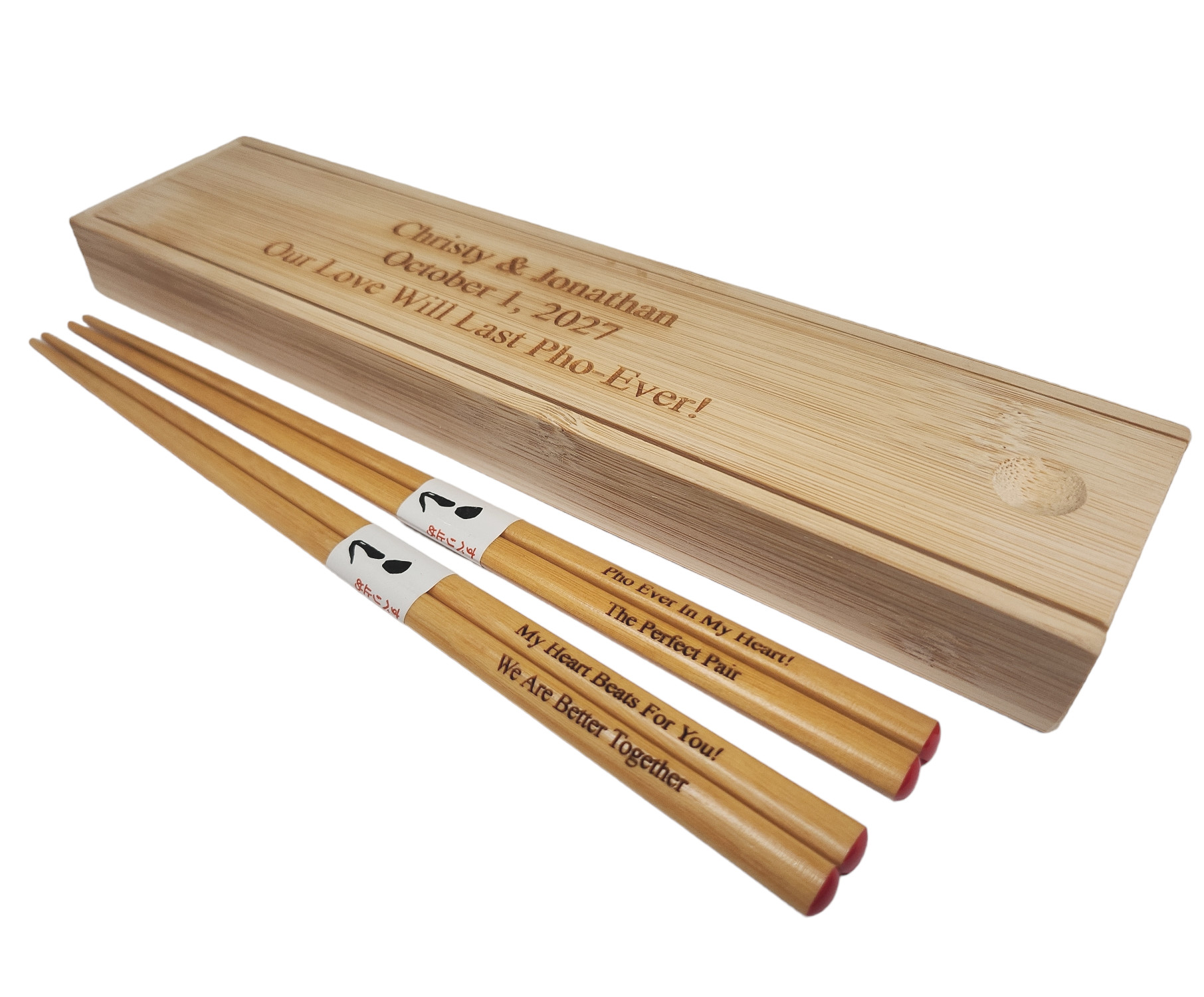 Personalized chopsticks discount with box