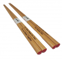 Personalized Double Red Hearts Wood Chopsticks