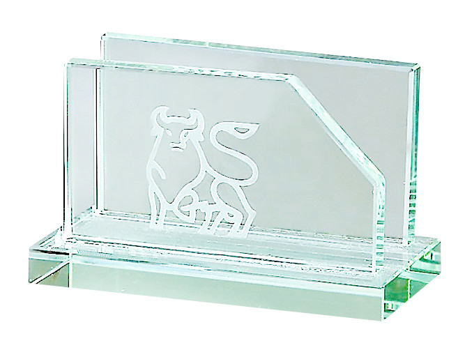 Executive Glass Business Card Holder