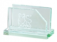 Modern Glass Office Business Card Holder