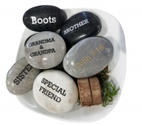 You Rock! Personalized Natural Polished Stone Paper Weight Rock (Each)