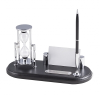 Engraved Crystal and Marble Pen Sets Customized Business Card Holders