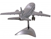 Custom Metal Alloy Mini Jet Airplane Office Table Clock