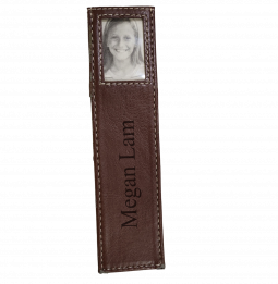 Brown Leather Photo Bookmark*