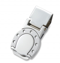 Lucky Silver Horseshoe Money Clip