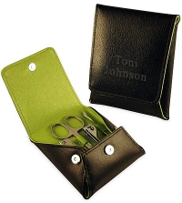 Travel Leather Manicure Set*