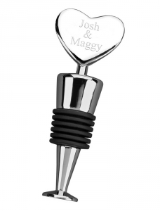 Personalized Heart Wine Bottle Stopper