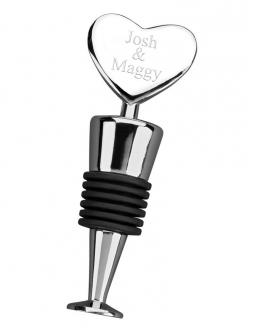 Personalized Heart Wine Bottle Stopper