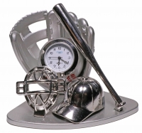 Custom Mini Baseball Player Gear Table Clock