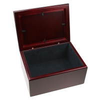 4x6 Wood Photo Frame Treasure Keepsake Box (Black Velvet Interior)