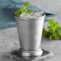 Personalized Matte Silver Mint Julep Cup